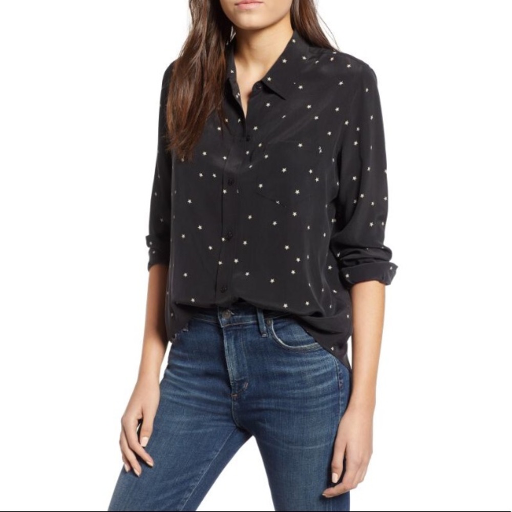 Rails Silk Button Down Shirt